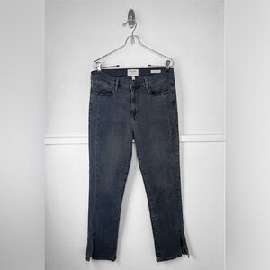 Frame Le High Straight Denim in Muddy River